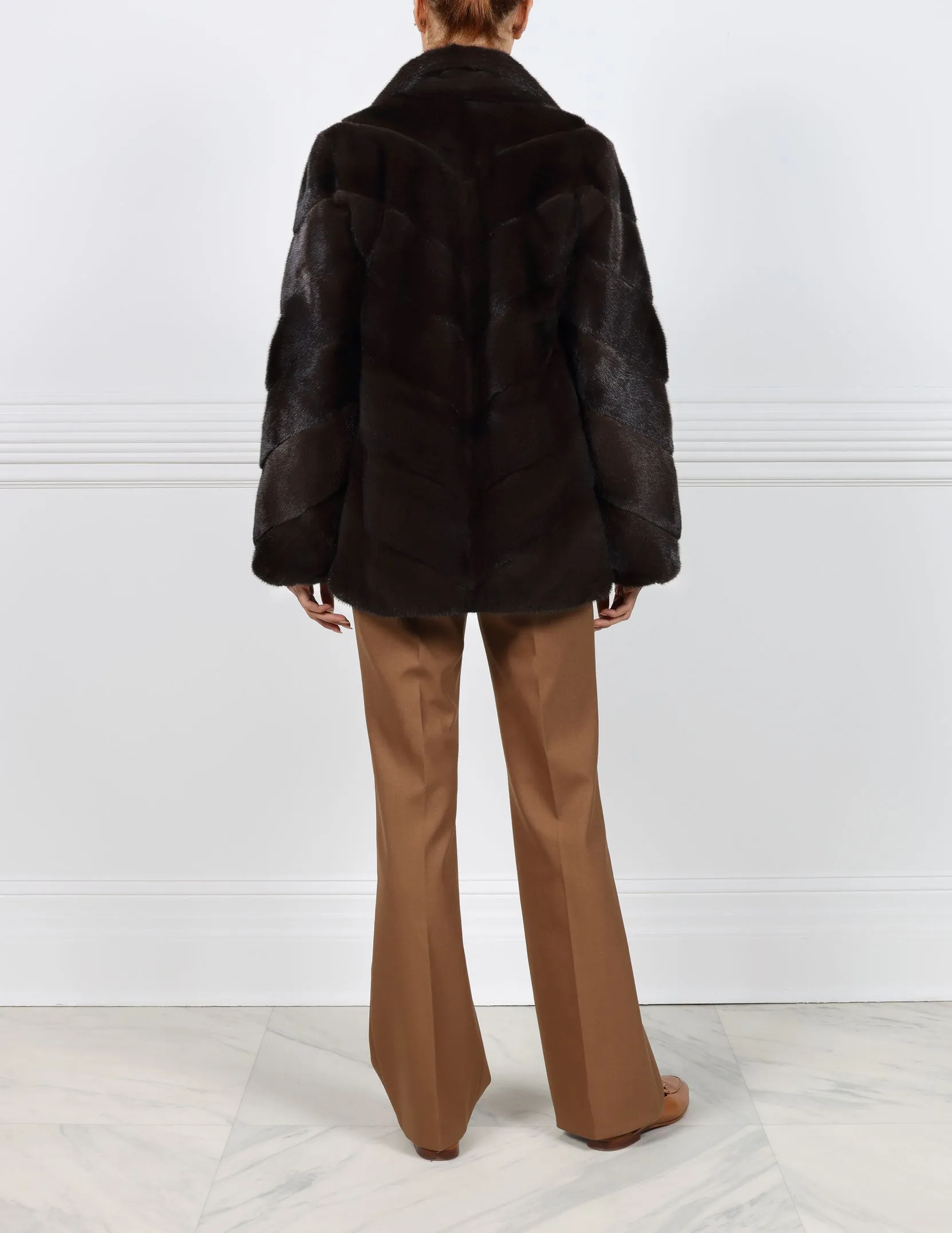 The Keilani Mink Fur & Suede Jacket