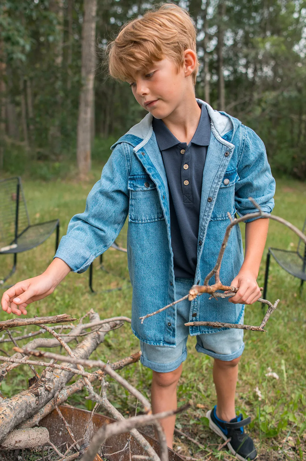 The Short Sleeve Polo Shirt - Ink - KIDS