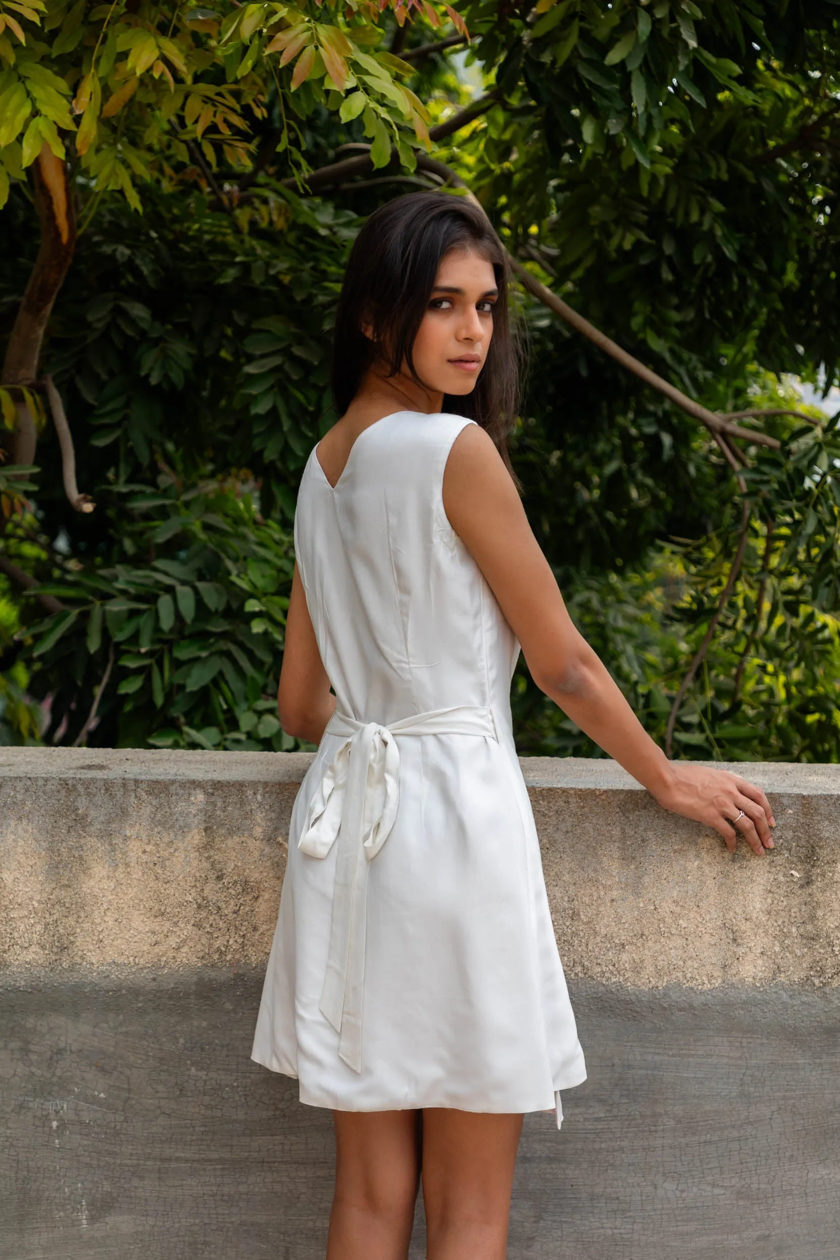 The White Wrap Dress