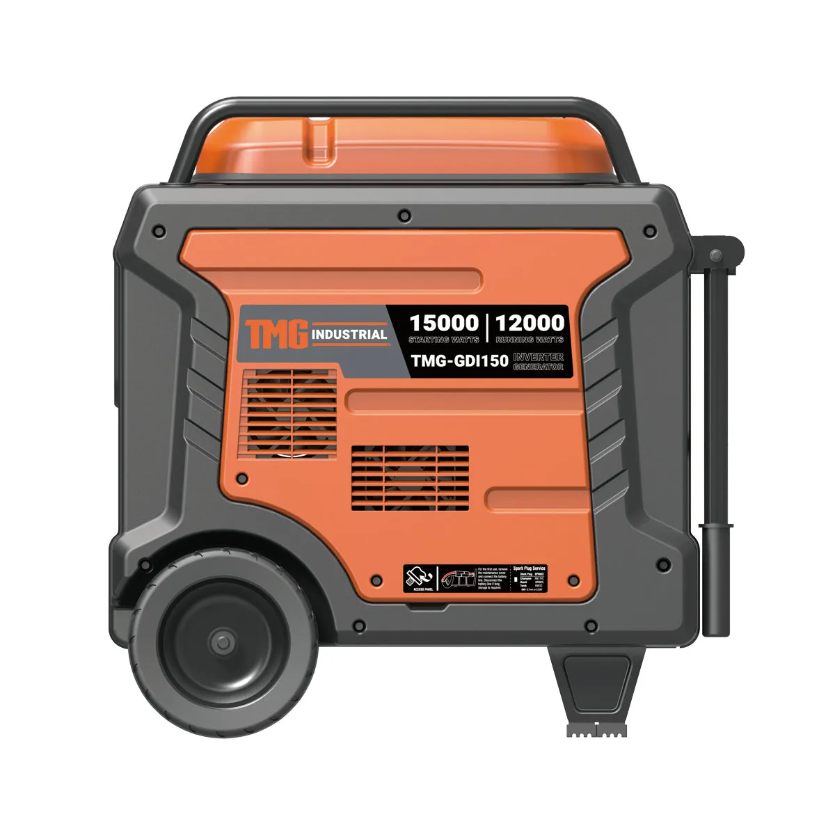 TMG Industrial 15000 Watt Digital Inverter Portable Generator, 10hrs 50% Load Run Time,  EPA Compliance, TMG-GDI150