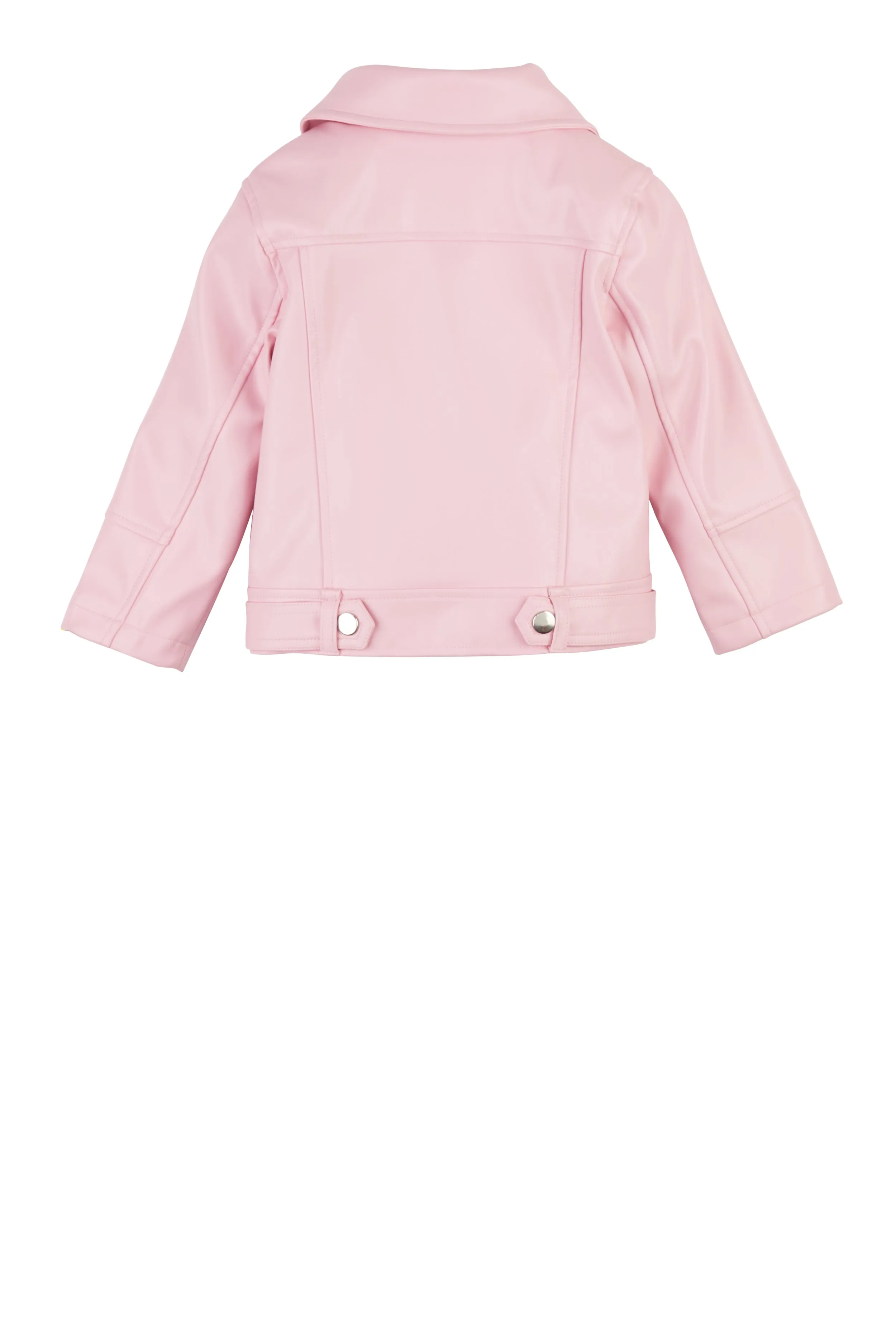 Toddler Girls Faux Leather Moto Jacket