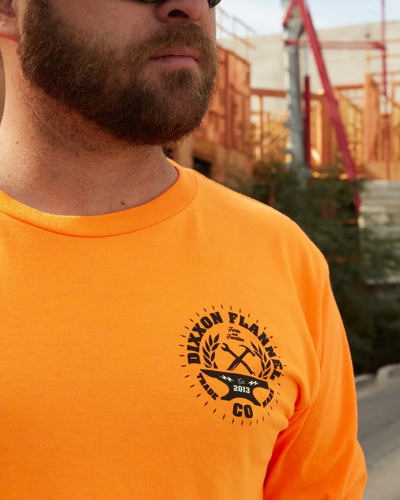 Unite Hi Vis Long Sleeve T-Shirt - Orange