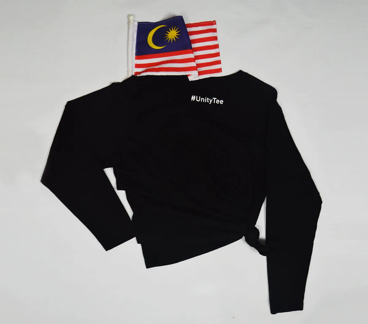 #Unity Tee - Unity, Peace, Love & Nasi Lemak - Long Sleeve TShirt - Unisex - Black