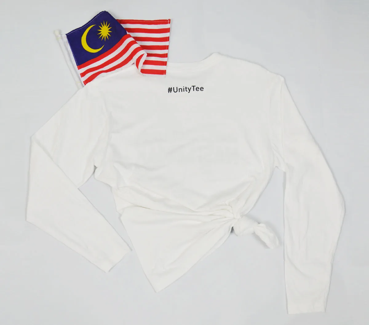 #Unity Tee - Unity, Peace, Love & Nasi Lemak - Long Sleeve TShirt - Unisex - White