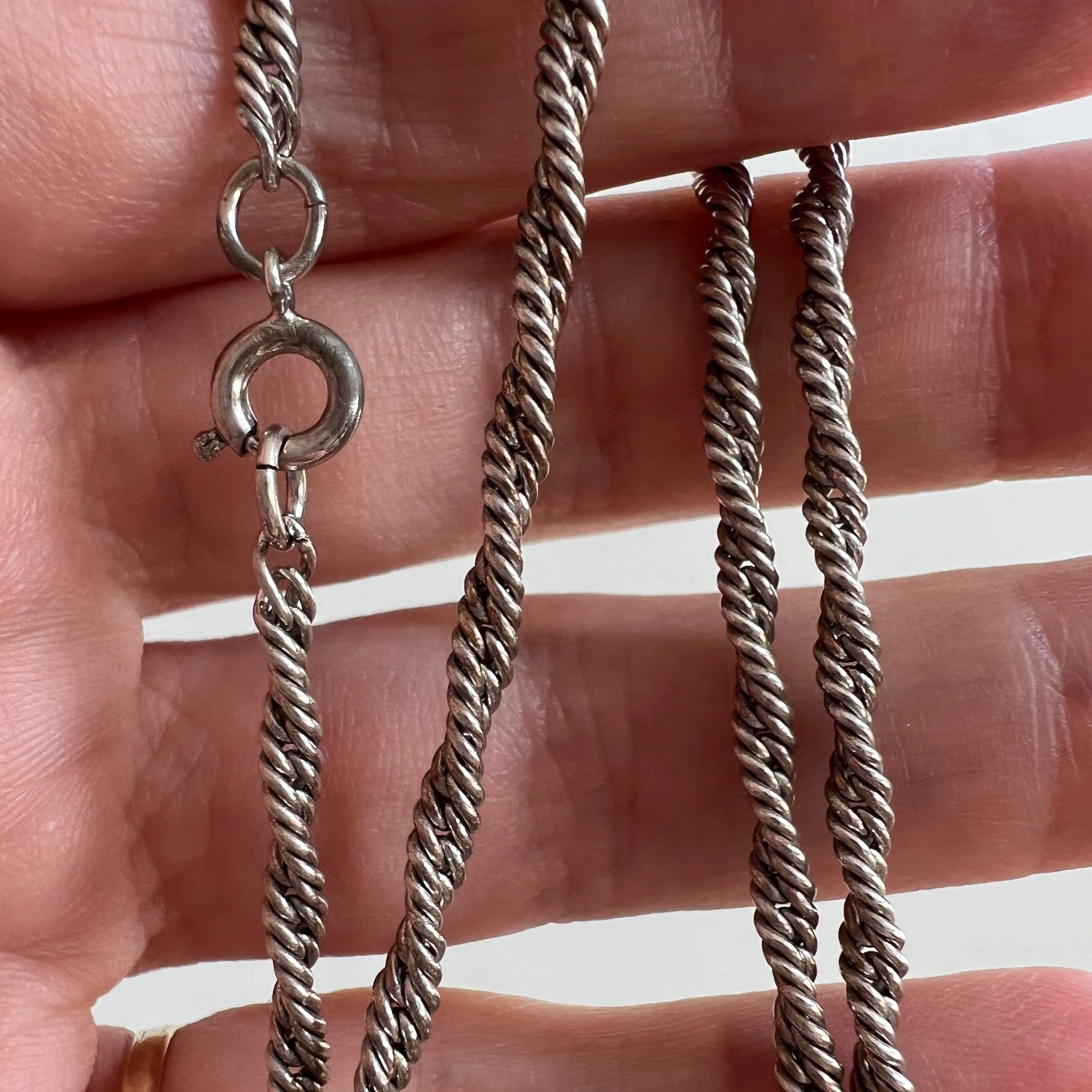 V I N T A G E // sterling silver shorter 15.5" - 20" pendant chains by price / $88 each