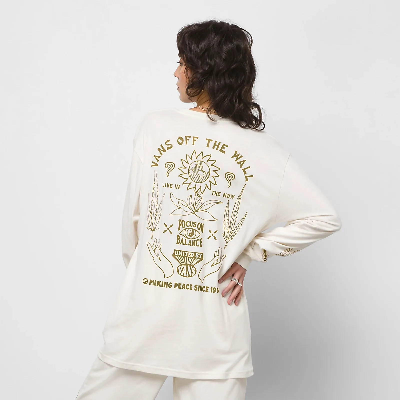 Vans Making Peace Vintage Long Sleeve - ANTIQUE WHITE