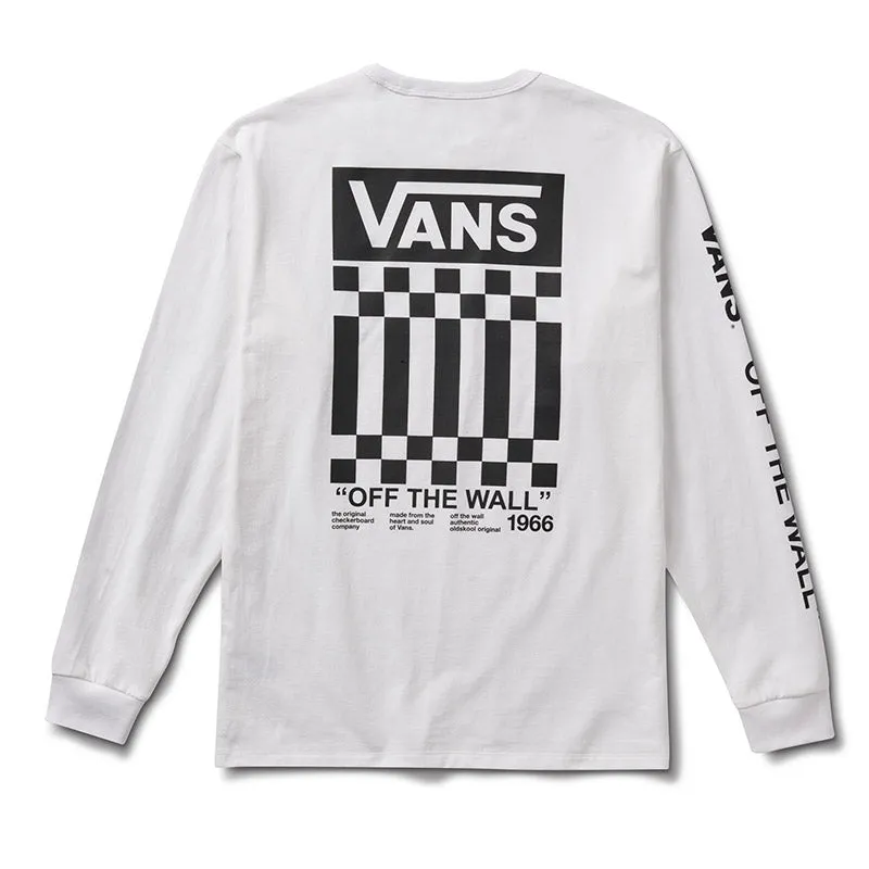 Vans - Off The Wall Check Graphic LS Tee (White)