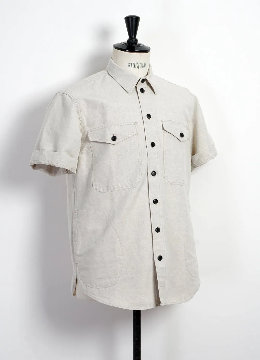 VILLY | Short Sleeve Shirt | Flax Nature