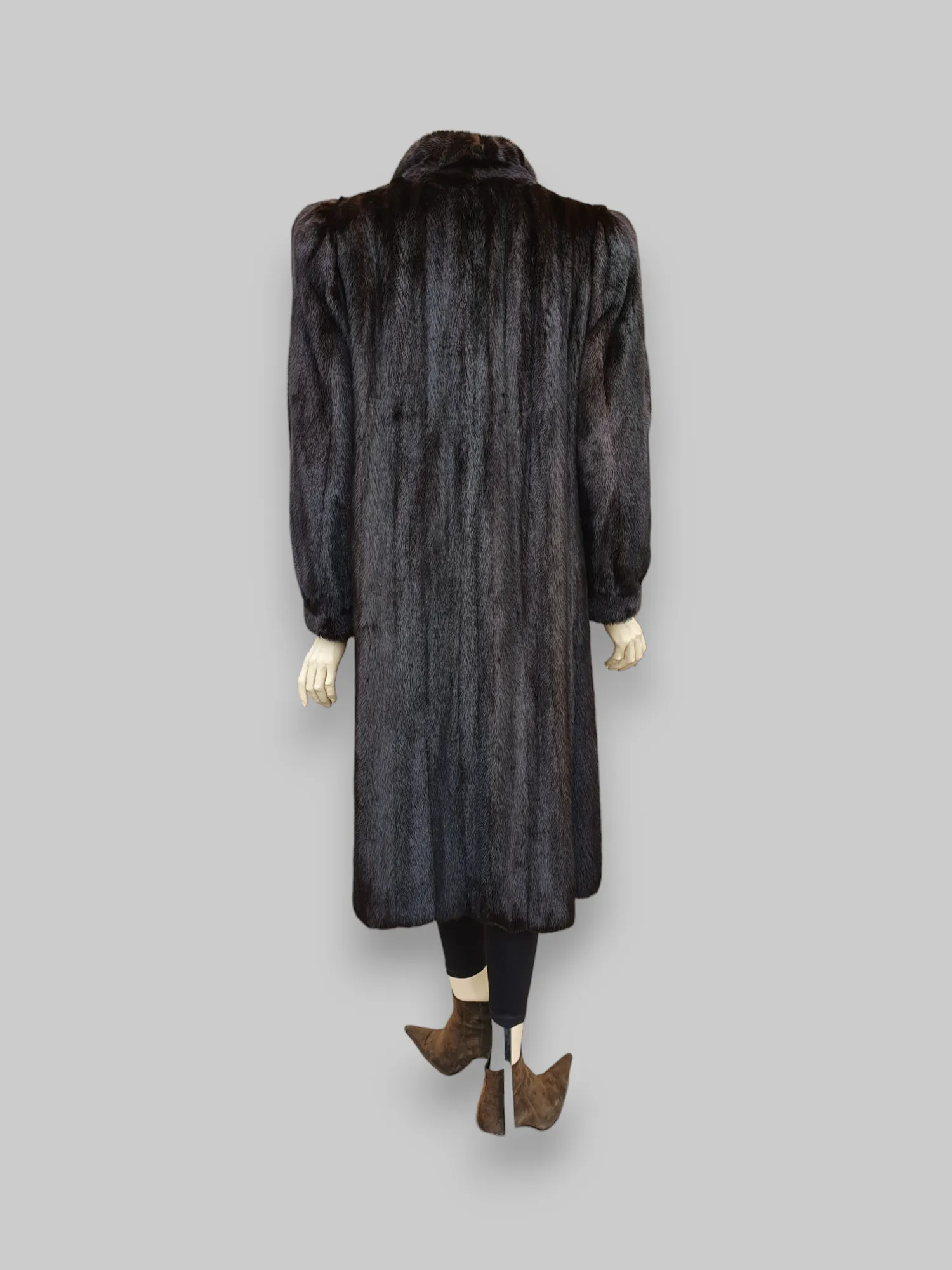 Vintage Blackglama Dark Mink Coat -Medium