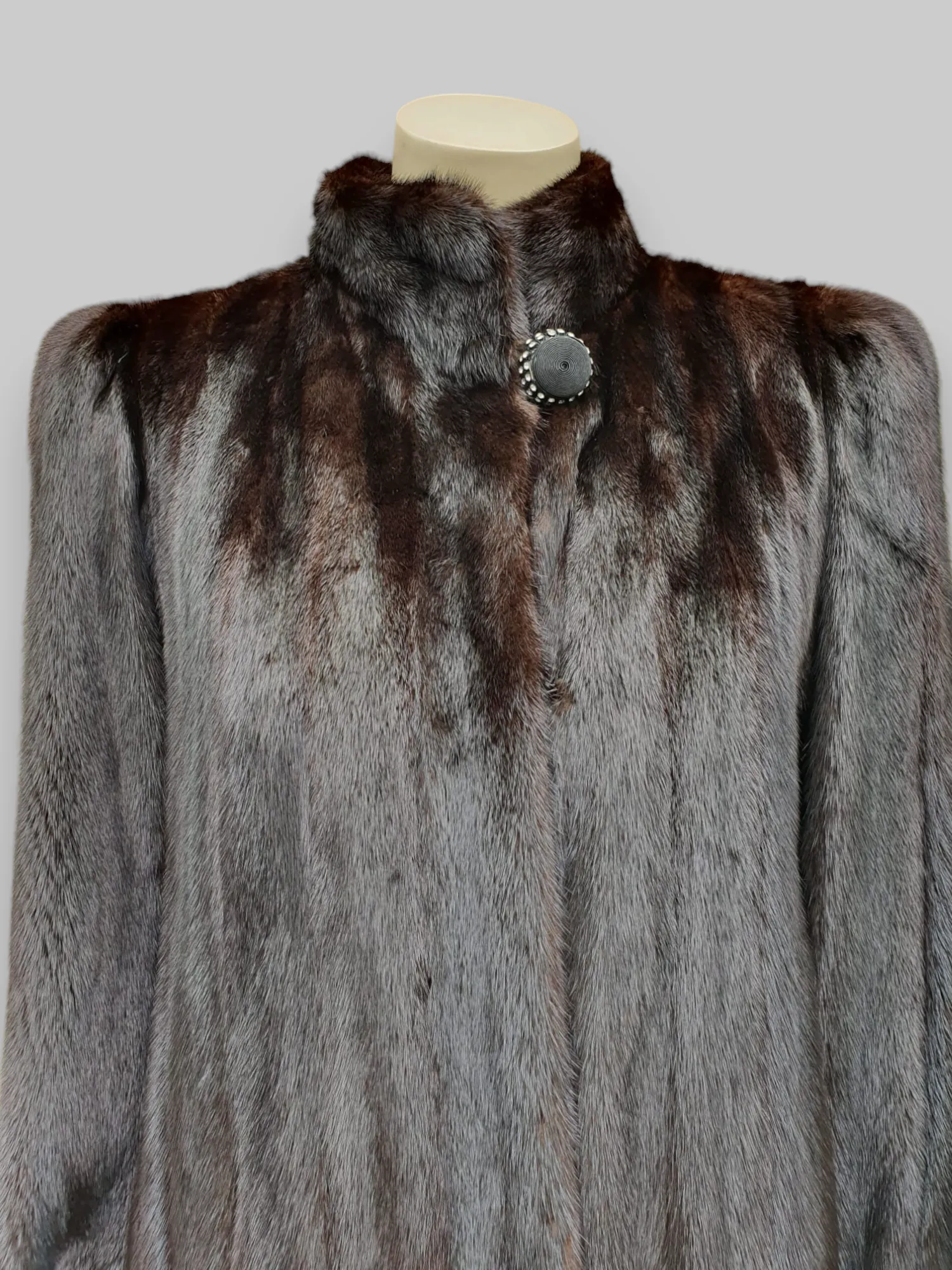 Vintage Blackglama Dark Mink Coat -Medium