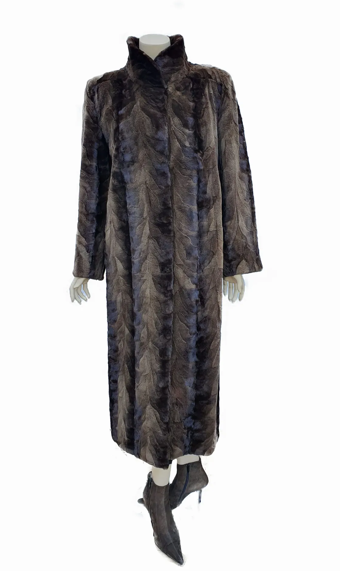 Vintage Lunaraine Pieced Mink Paw Coat -L