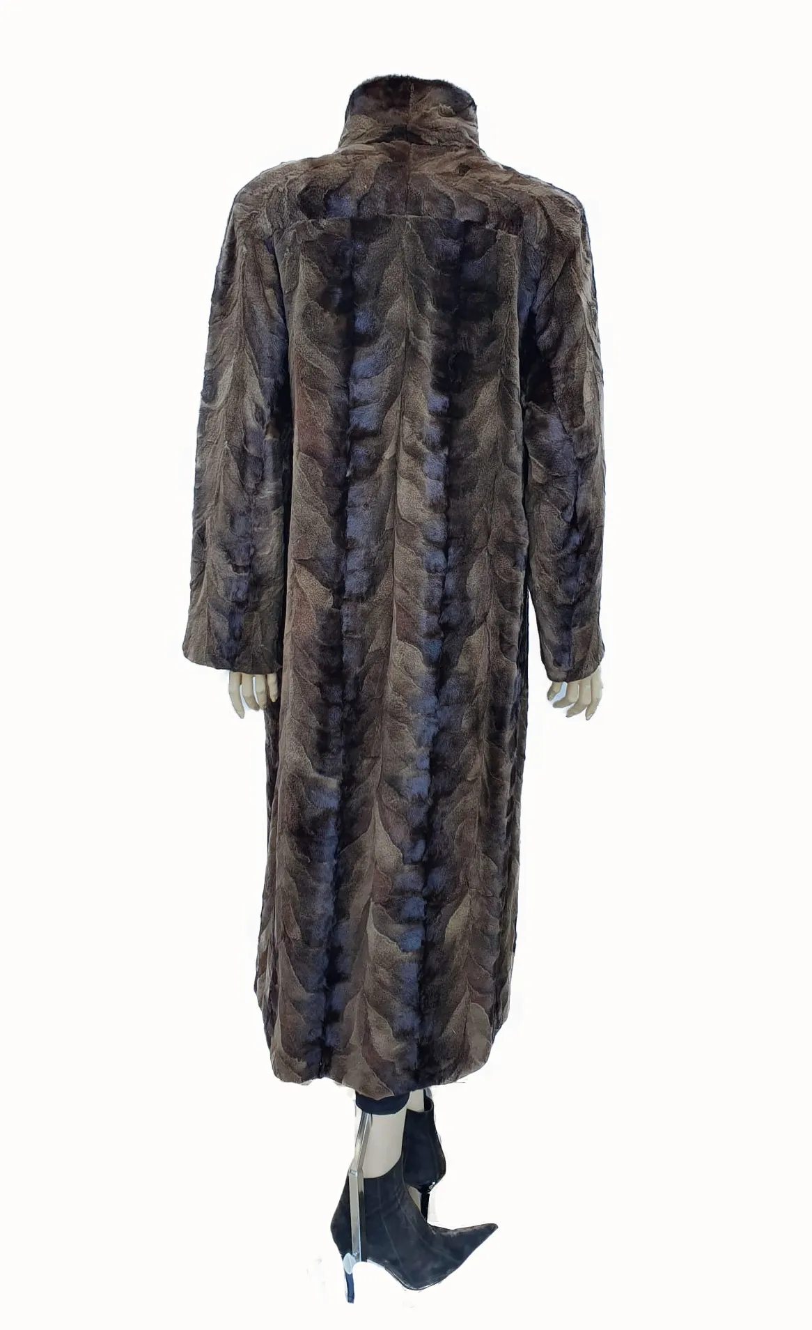 Vintage Lunaraine Pieced Mink Paw Coat -L