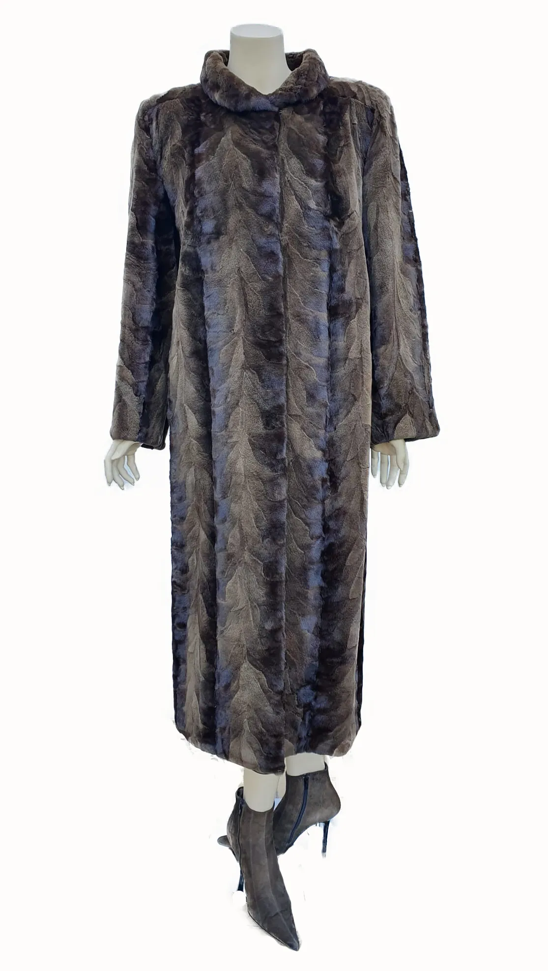 Vintage Lunaraine Pieced Mink Paw Coat -L