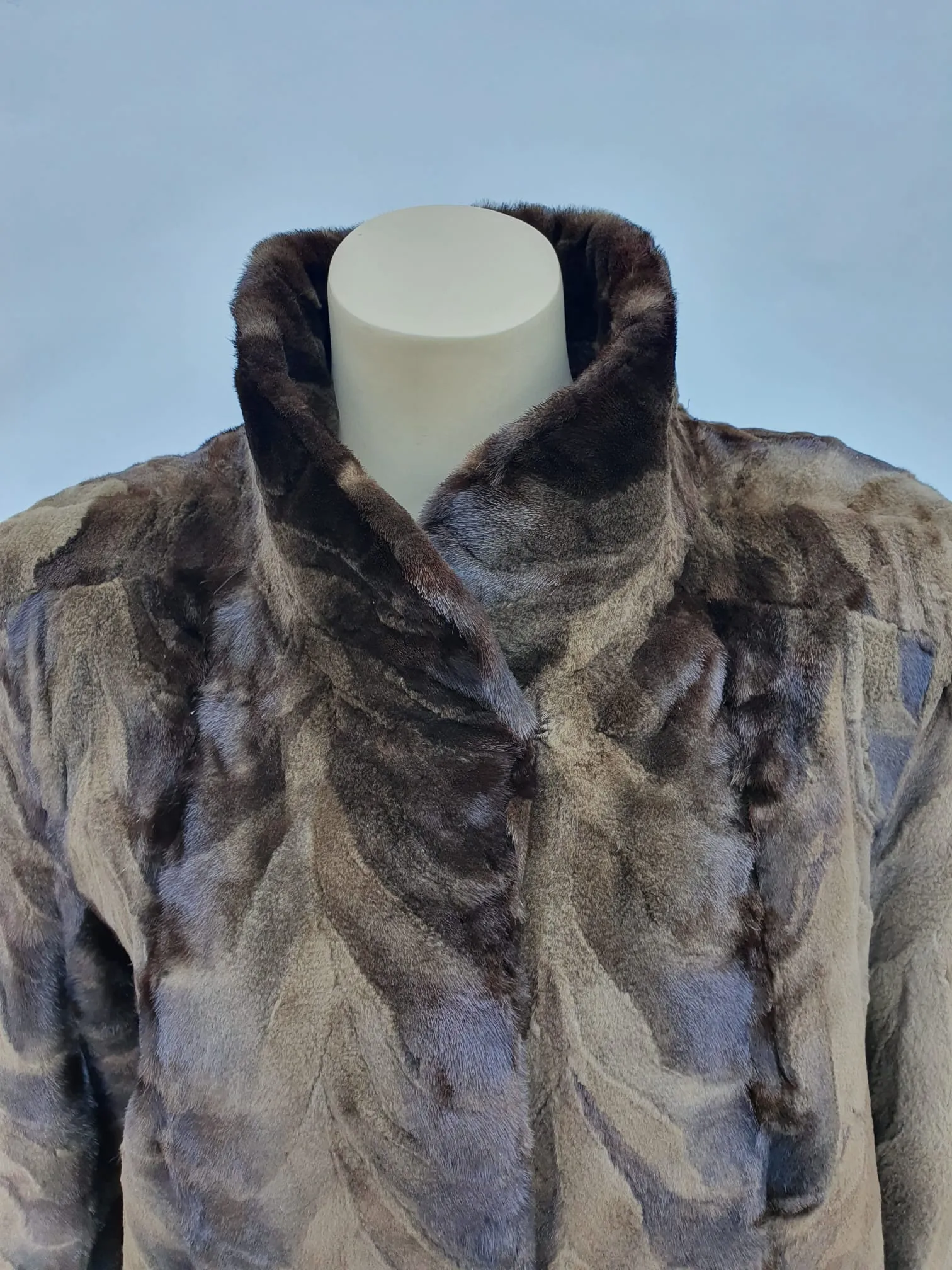 Vintage Lunaraine Pieced Mink Paw Coat -L