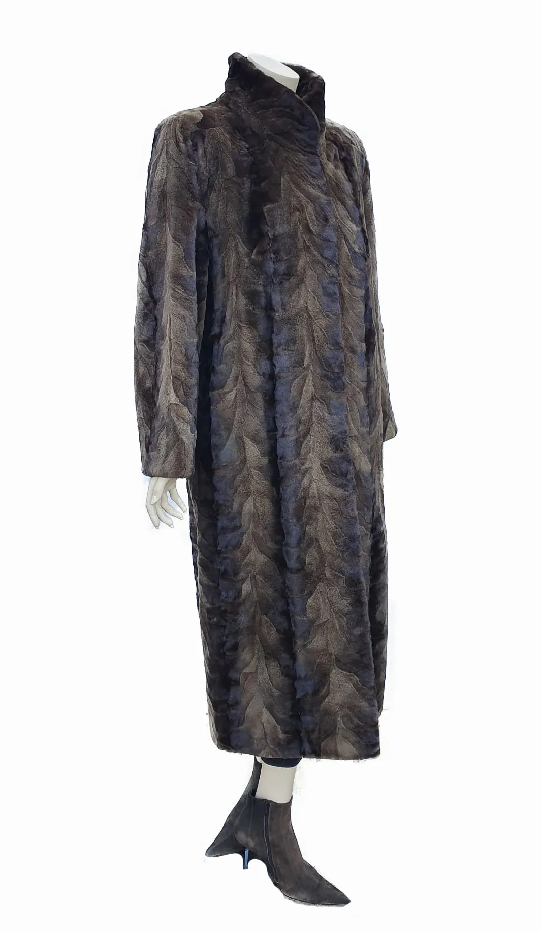 Vintage Lunaraine Pieced Mink Paw Coat -L