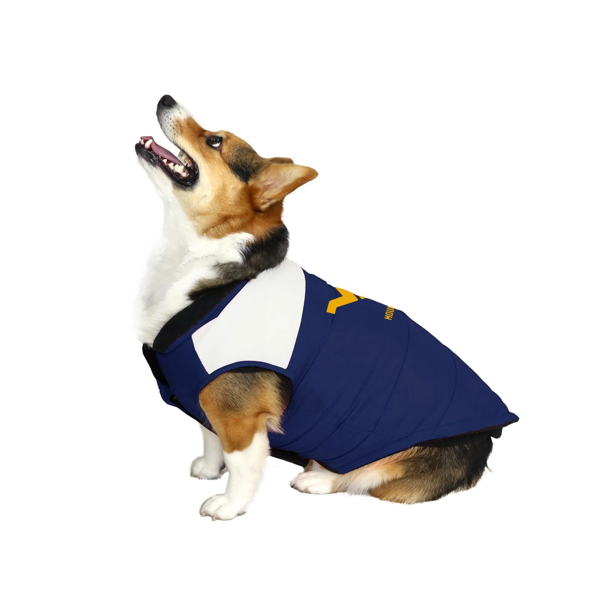 West Virginia University Pet Parka Puff Vest