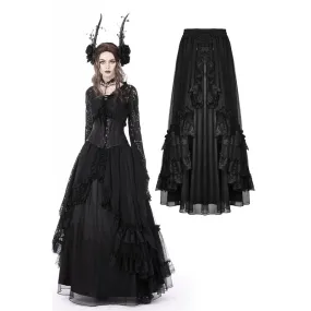 Women's Gothic Ruffled Layered Skirt