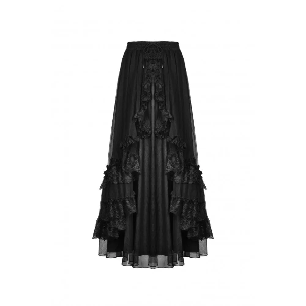 Women's Gothic Ruffled Layered Skirt