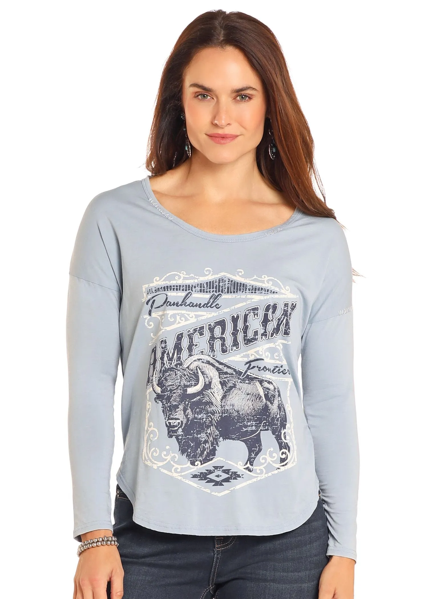 Women's Panhandle American Frontier Long Sleeve Graphic Tee