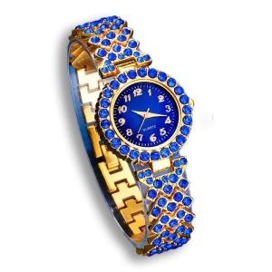 Women's Rhinestone Quartz Glamorous 6pcs Blue