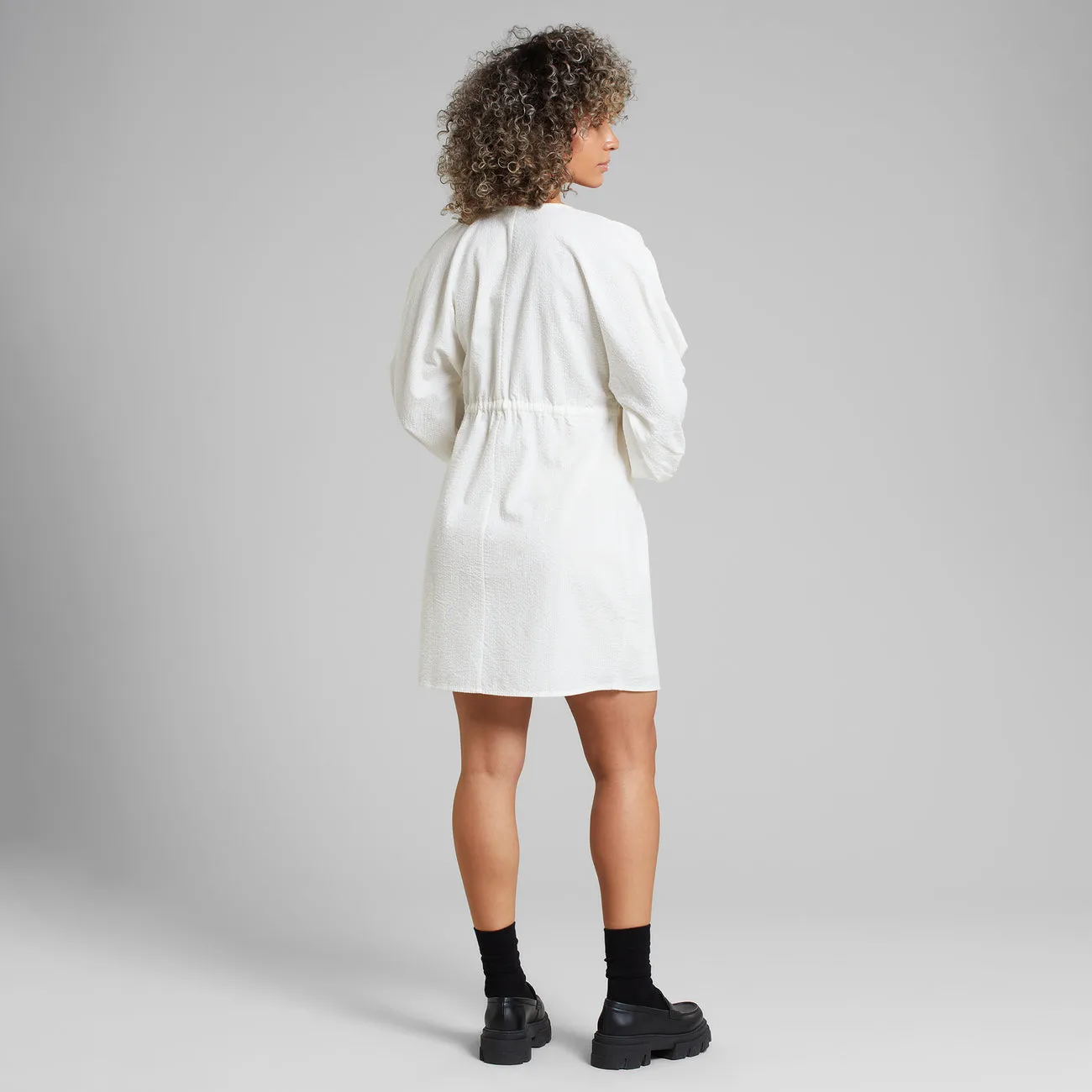 Wrap Dress Ugglan White | DEDICATED