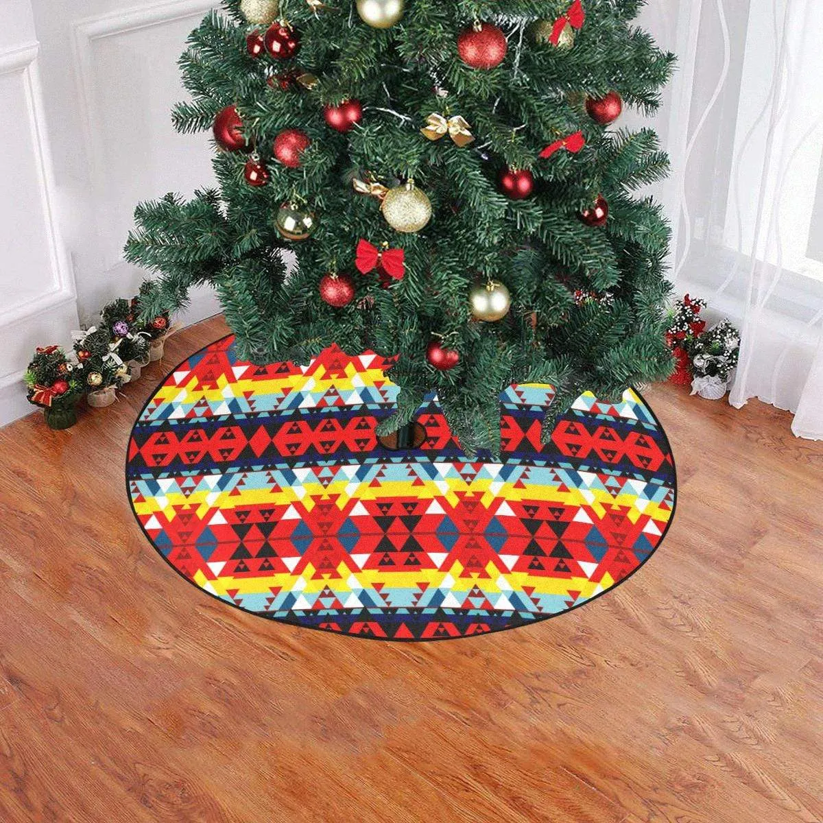 Writing on Stone Enemy Retreat Christmas Tree Skirt 47" x 47"